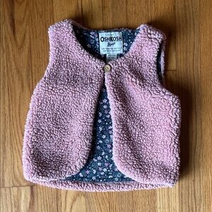 OshKosh B'gosh Kids Pink Fleece Vest